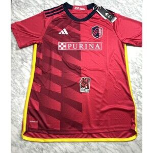 Adidas MLS St. Louis City SC Purina 2023-24 Soccer Women Large Jersey HT9050